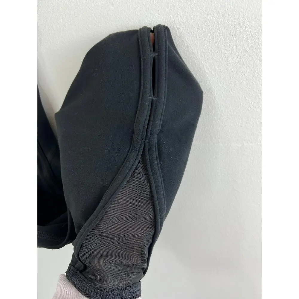 Athleta Black Powervita High Rise Peekaboo 7/8 Tight Size XS